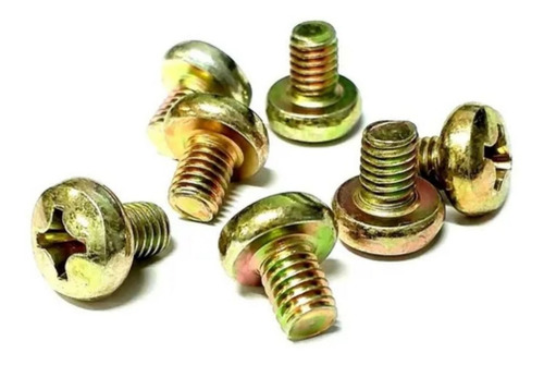Parafuso Phillips M6 X 8 Ferro 5.8 Cabeça Panela 6x8 - 100un