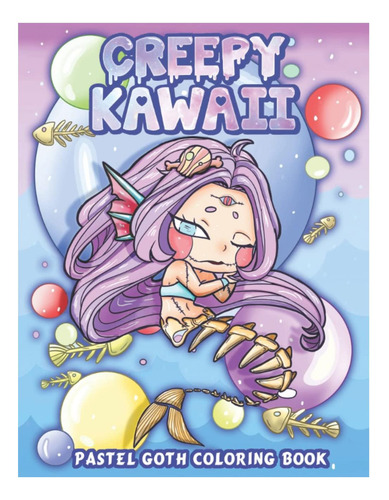 Libro: Espeluznante Libro Para Colorear Gótico Pastel Kawaii