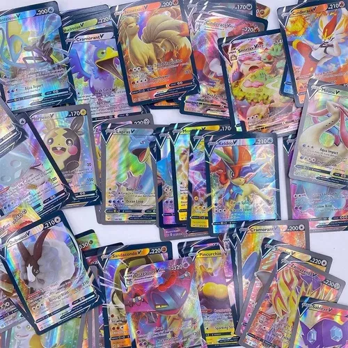 Cartas Pokémon Lote Pack 50 Cartas Sem repetir