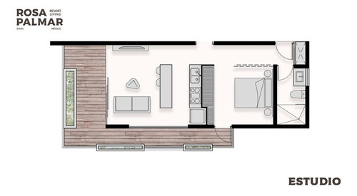 Departamentos(estudio) En La Playa En Copropiedad En Rosa Palmar, Sisal