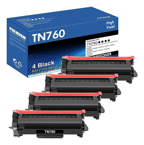 Tn 760 Toner Negro Rendimiento Compatible Para Tn760 Tn 760
