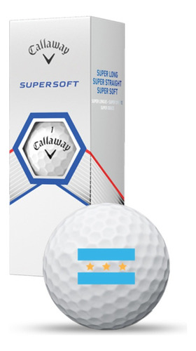 Pelota Golf Callaway Supersoft Tubo X3   #1 Strings