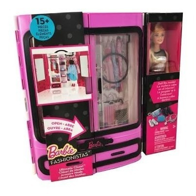 Boneca Barbie Roupa Closet Luxo Sonho Fashion Lila Mattel