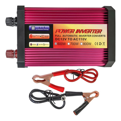 Inversor De Voltaje De 600w Para Auto Usb El-inv600w