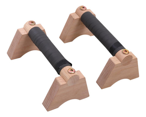 2 Barras De Flexiones De Madera Con , Estructura Estable Y