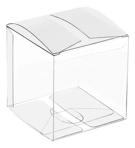 Paquete de 100 cajas transparentes para recuerdos, caja de regalo de  plástico transparente, cajas de dulces transparentes para dulces, cajas de
