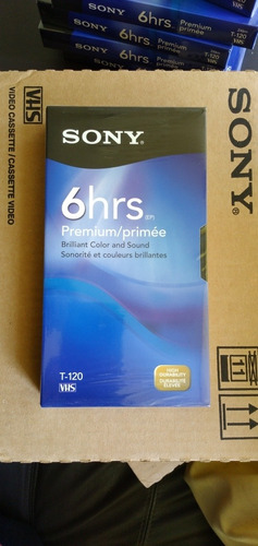 Cintas Vhs Virgenes Sony Premiun 6 Horas