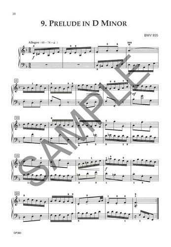 J.s. Bach: Eighteen Little Preludes / 18 Pequeños Preludios.
