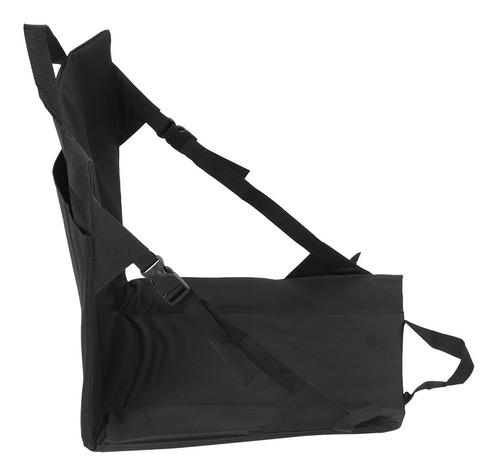 Silla De Playa Plegable Negra Con Cojín Portátil Ligero