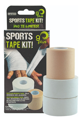 20 Pack Cinta Adhesiva Venda Deportiv Sport Tape Kit Go Plus