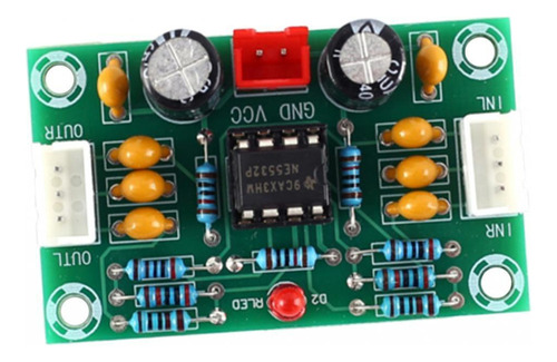 Módulo Pré-amplificador De Áudio Operacional Op-amp Ne5532