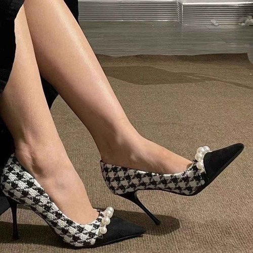 Zapatos De Tacón Alto Con Puntera Cerrada Y Tacón Alto Para