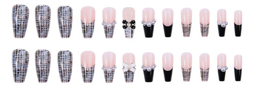 Uñas Postizas Pegamento De Uñas Postizas Decoradas Color Z157