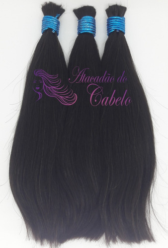 Cabelo Humano Liso Natural 30cm - 300 Gramas Envio Imediato