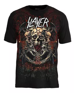 Camiseta Stamp Premium Slayer The End Is Near Pre123