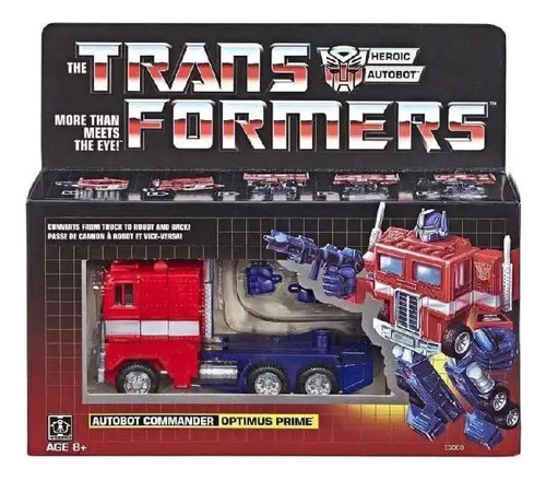 Transformers Optimus Prime G1 Primera Generación Reedición 