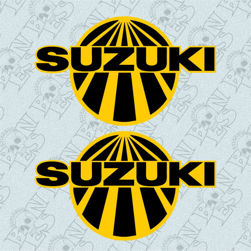 Calco Suzuki Sunrise Old Logo X 2 Unidades