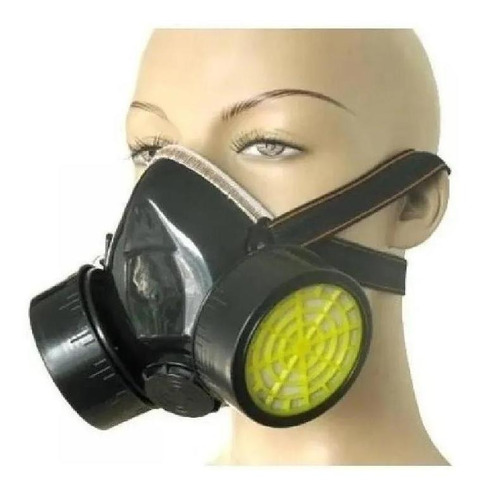 Imagen 3 de 4 de Mascara Respiratoria Gases Polvo Antiparra Gafas Pintor