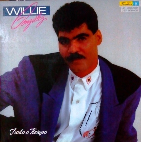 Disco De Salsa Vinyl Willie Gonzalez - Justo A Tiempo (1992)