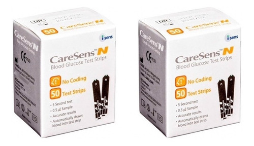 Tiras Caresens Caja X100 Unidades