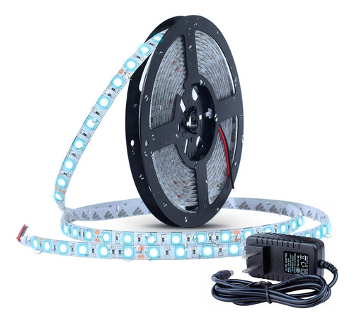 Tira Led 5050 Rollo 5 Metros Colores 12v Exterior + Fuente