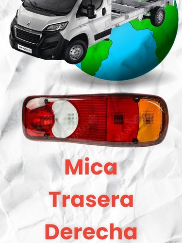 Mica Trasera Peugeot Boxer Pick Up Izq/der