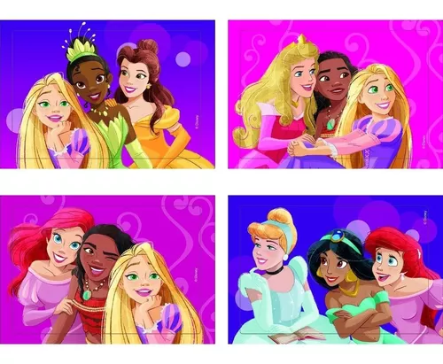 Jogo De Quebra Cabecas Das Princesas Da Disney 63 Pecas