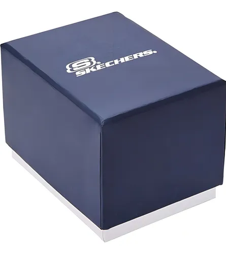 Skechers ® Reloj Digital Analógico Ligero Cuarzo Sr5155 Dht Color Del Fondo Negro Color De La Correa Verde Color Del Bisel Negro