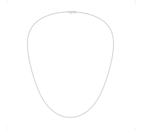Cadena De Plata 925 De 40cm Bola Diamantada Agálea Joyería Color Plateado