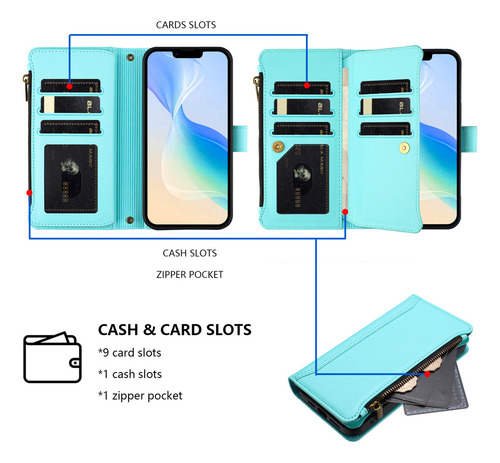 Funda De Piel Con Ranura Tipo Cartera Para Motorola E22 E22i E22s E20