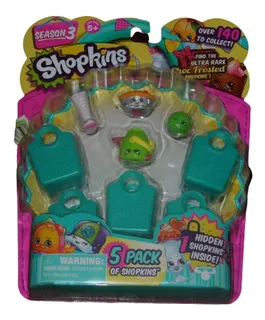 Shopkins Blister X 5 Serie 3 Flanera Original !!!!