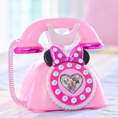 Disney Junior Minnie Mouse Ring Me Teléfono Giratorio Con Lu