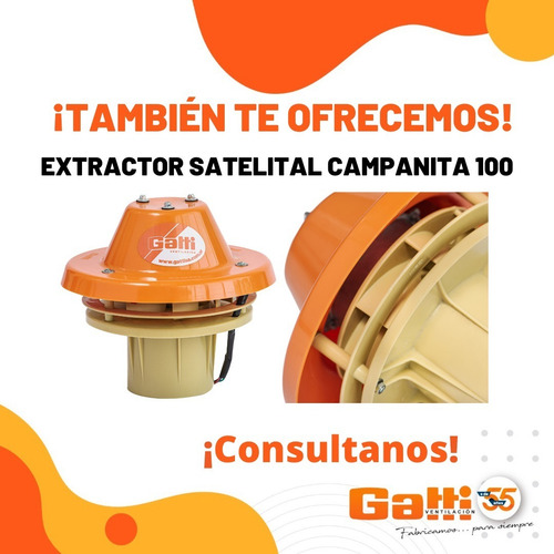 Repuesto Sombrero Extractor De Aire Campanita 100 Gatti Ventilacion