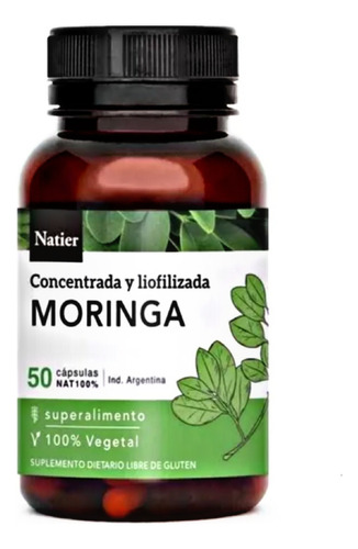 Moringa Concentrada Liofilizada (x50) Sin Tacc Vegano Natier