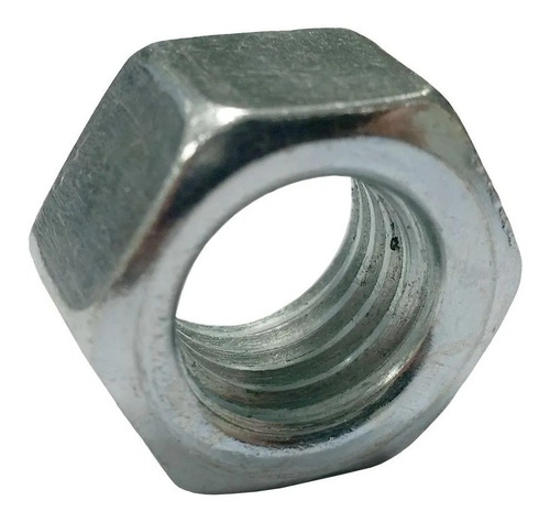 Porca Sextavada 7/8 Unc 9 Fios Zincada 100 Peças