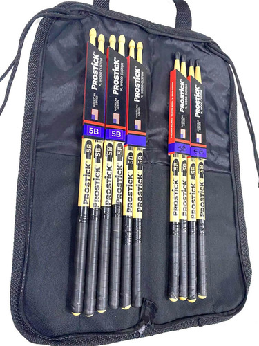Kit Baqueta 3 Par 5b M+2 Par 5b N Prostick Usa+bag