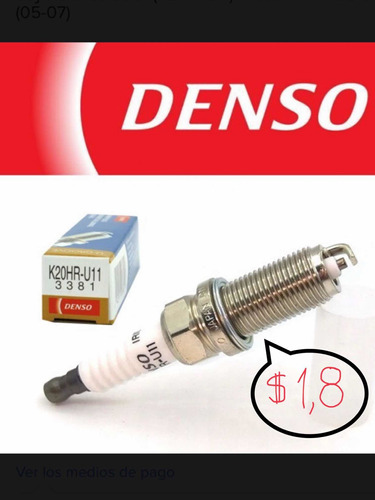 Bujía Denso K20hr-u11 Al Mayor 1,8