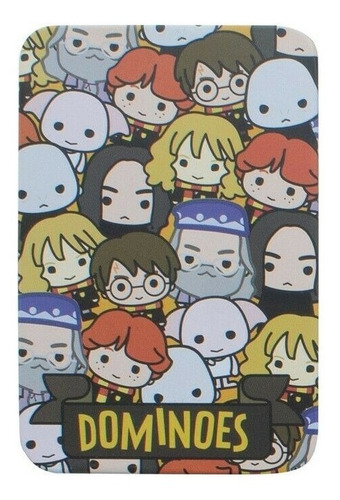 Harry Potter Chibi 28 Piezas Juego De Domino Caja Metalica