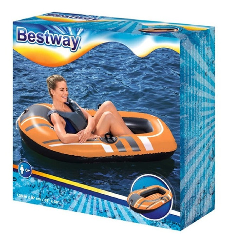 Bote Balsa Inflable 61099 De 155x97cm Bestway