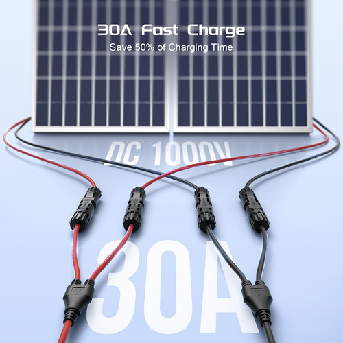 Conector Mc4 Doble, Ideal Para Sistemas Solares En Paralelo