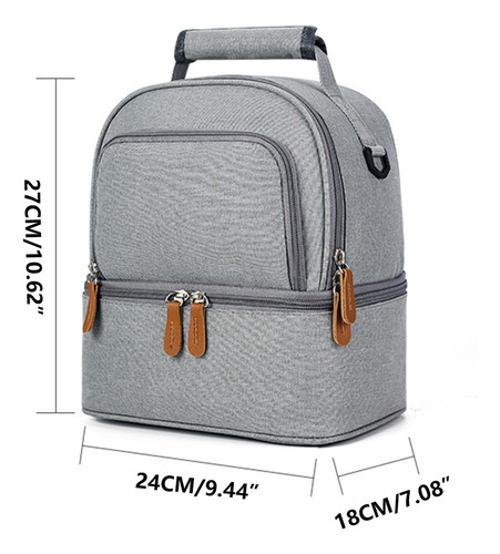My Bolsa De Almuerzo De Doble Capa Con Gran Capacidad