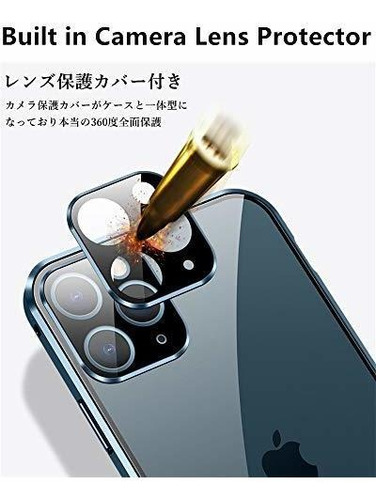 Estuche Cristal Magnetico Para iPhone 12 Pro Max Cierre