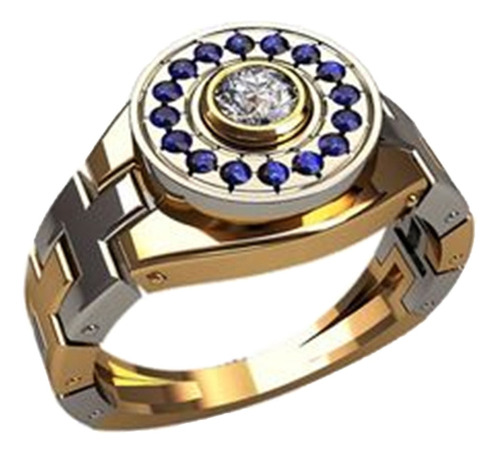 Forma De Reloj Mujer Anillos De Dedo Circonita Cúbica Multic