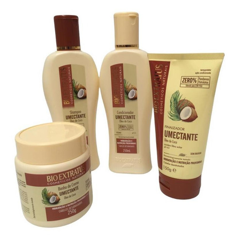 Imagem 4 de 4 de Kit Cabelos Desidratados Umectante Cosméticos Naturais K347