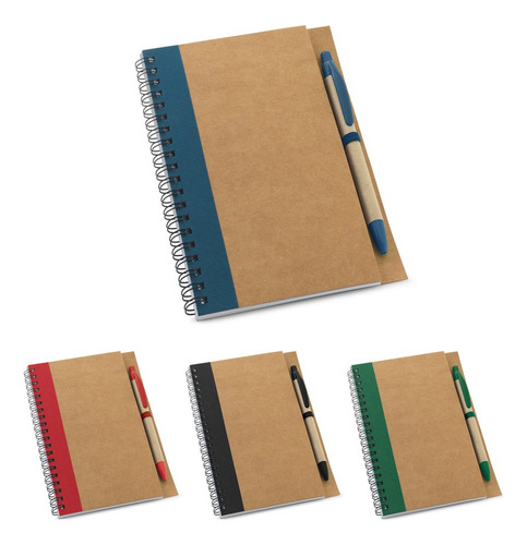 Caderno Espiral Capa Dura Promoção Volta Ás Aulas Com Caneta