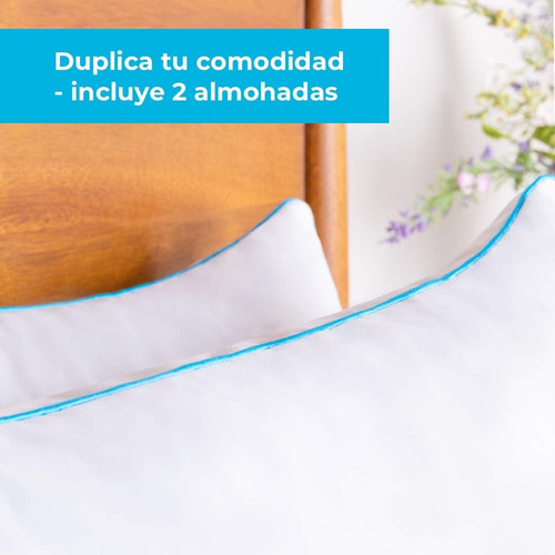 Linenspa ® 2 Almohadas Memory Foam Queen Size 40x73x15cm