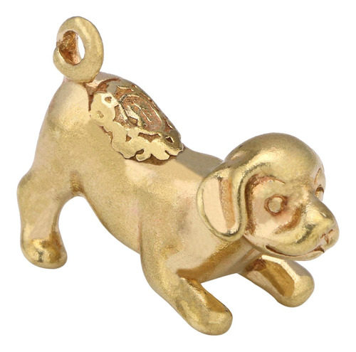 Estatuilla De Perro De Latón En Miniatura, Adorno Colgante