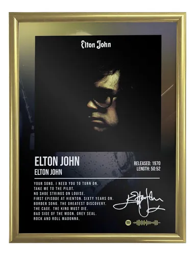 comprar Poster Elton John Album Homonimo Diseño 120x80 Firma