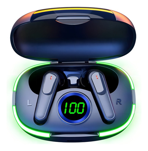 Fone De Ouvido Sem Fio 5.1 Bluetooth Wireless Earbuds Cor Preto