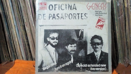 Genesis - Extranjero Ilegal/enciendelo  (maxy) Vg+ 1986